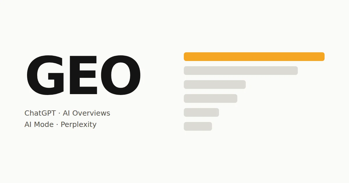 GEO: getting cited by ChatGPT, Google AI Overviews, AI Mode and Perplexity